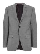 Topman Mens Mid Grey Gray Marl Slim Fit Suit Jacket