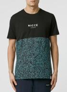 Topman Mens Nicce Blue Half Noise T-shirt