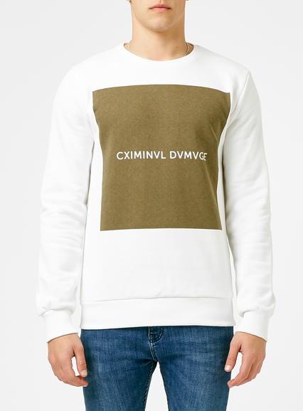 Topman Mens Criminal Damage White Box Sweatshirt*