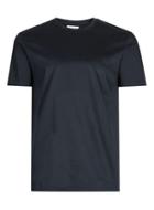 Topman Mens Blue Topman Premium Navy Mercerised T-shirt