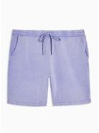 Topman Mens Purple Washed Lilac Shorts