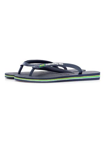 Topman Mens Blue Havaianas Brazil Logo Flip Flops