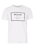 Topman Mens Nicce White Panel Logo T-shirt