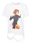Topman Mens Topman Finds White Distressed Whitney Houston T-shirt
