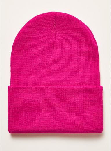 Topman Mens Neon Pink Skater Beanie