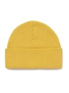 Topman Mens Yellow Acid Wash Classic Beanie Hat