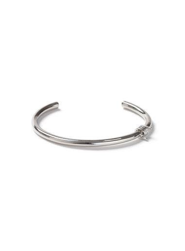 Topman Mens Silver Look Barbed Wire Cuff Bracelet*