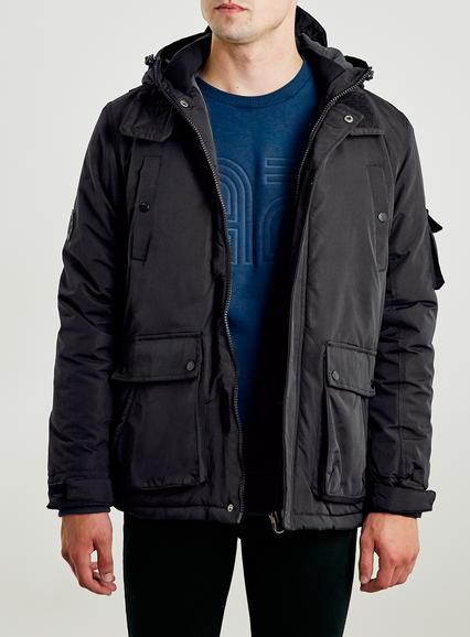 Topman Mens Bellfield Black Jacket