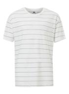 Topman Mens Multi White And Black Fine Stripe Oversized T-shirt
