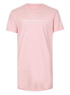 Topman Mens Pink Subterannean Longline T-shirt
