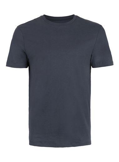 Topman Mens Mid Grey Navy Ombre Slim Fit T-shirt