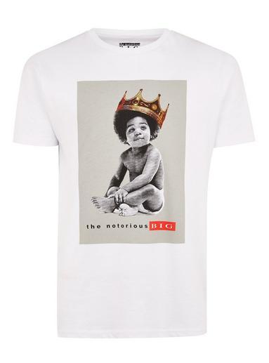 Topman Mens White Biggie Smalls T-shirt
