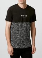 Topman Mens Nicce Black Printed T-shirt