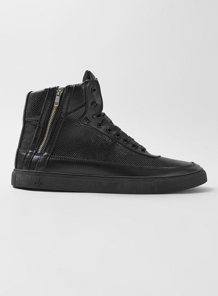 Topman Mens Criminal Damage Black Hi Tops