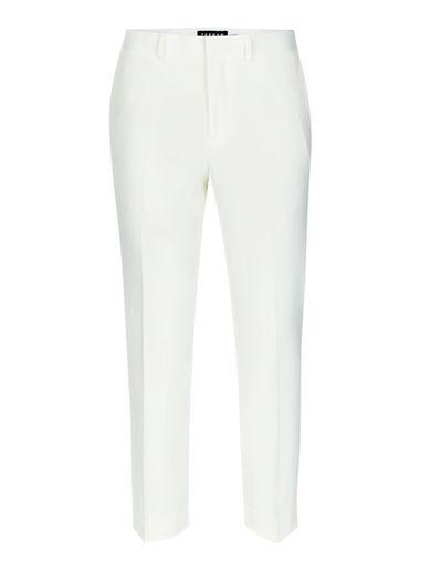 Topman Mens Cream Off White Skinny Fit Tuxedo Pants