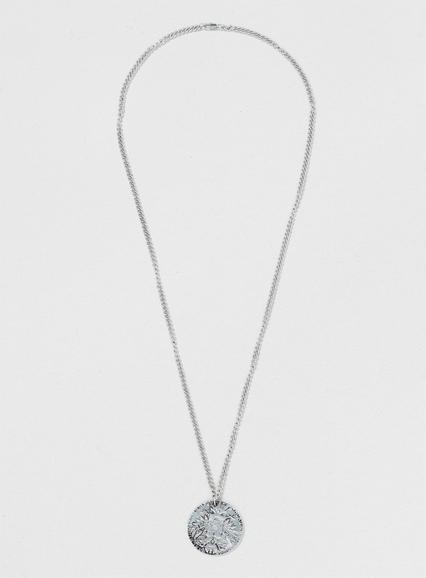 Topman Mens Metallic Large Engraved Chain Necklace*