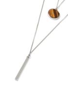 Topman Mens Brown Stone And Stick Necklace*