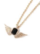 Topman Mens Black Gold Wing Necklace*