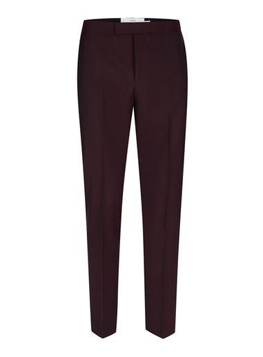 Topman Mens Red Charlie Casely-hayford X Topman Maroon Skinny Wedding Suit Pants