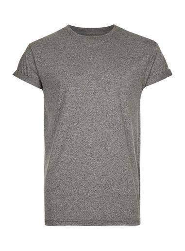 Topman Mens Mid Grey Mid Gray Muscle Fit T-shirt