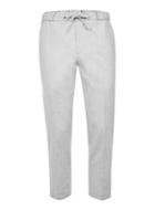 Topman Mens Light Grey Wool Blend Formal Joggers