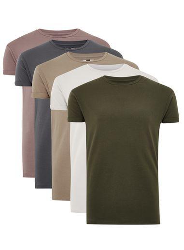Topman Mens Assorted Color Ultra Muscle Fit T-shirt Multipack*