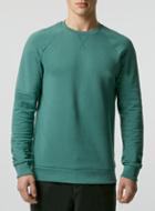 Topman Mens Green Raglan Sweatshirt