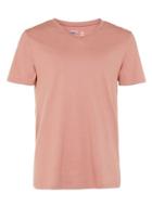 Topman Mens Brown Pink Slim Fit V-neck T-shirt