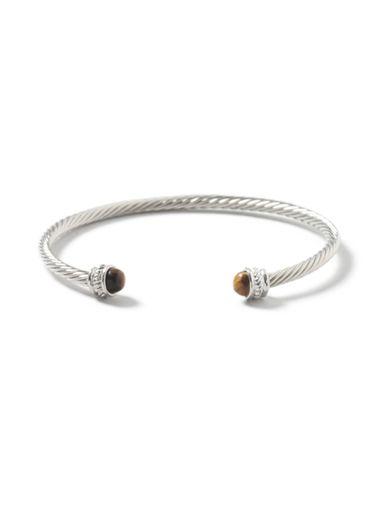 Topman Mens Silver Look Sacral Chakra Cuff Bracelet*