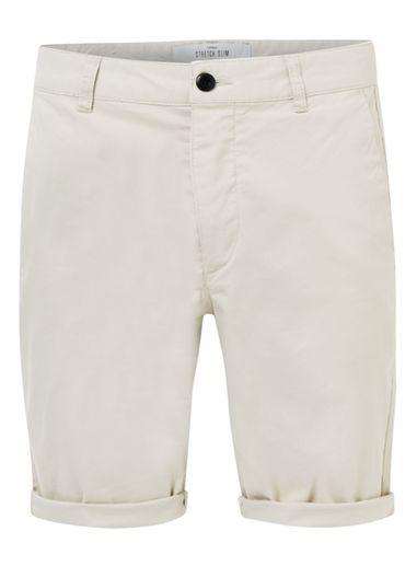 Topman Mens Stone Stretch Slim Chino Shorts
