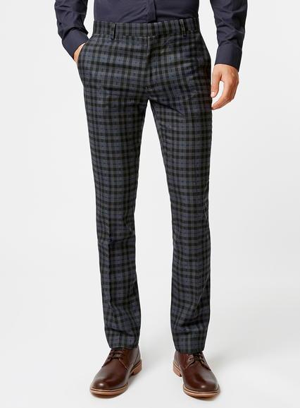 Topman Mens Blue Navy Cotton Twill Skinny Fit Pants