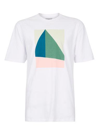 Topman Mens White Malmo Print T-shirt