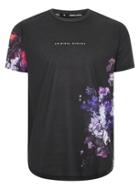Topman Mens Criminal Damage Black 'lyon' Floral T-shirt
