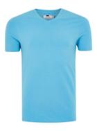 Topman Mens Blue Ultra Muscle V-neck T-shirt