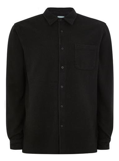 Topman Mens Ltd Black Carson Heavyweight Long Sleeve Shirt