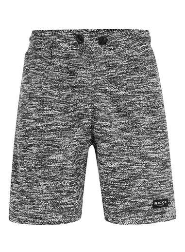 Topman Mens Grey Nicce Black And White Textured Shorts