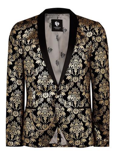 Topman Mens Twisted Tailor Gold 'donizetti' Blazer