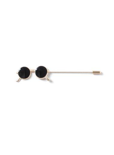 Topman Mens Black Sunglasses Lapel Pin*