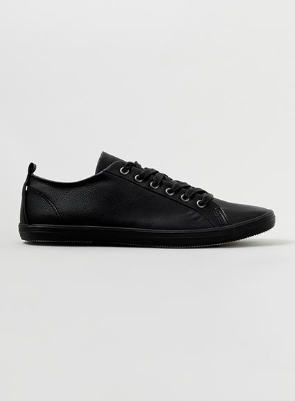 Topman Mens Black Plimsolls