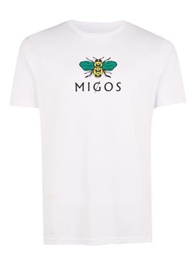 Topman Mens Black White 'migos' T-shirt
