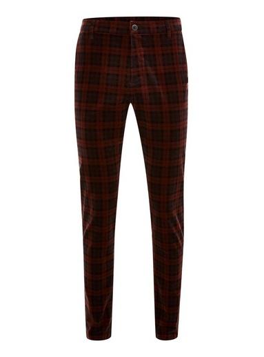 Topman Mens Black Watch Corduroy Trousers