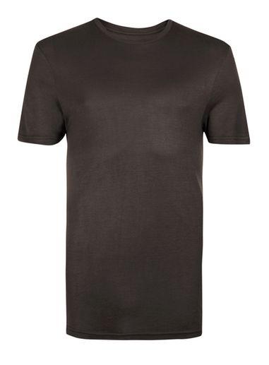 Topman Mens Topman Premium Dark Brown Slinky Muscle Fit T-shirt