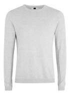 Topman Mens Grey Gray And White Twist Side Ribbed Sweater