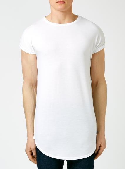 Topman Mens White Cap Sleeve T-shirt