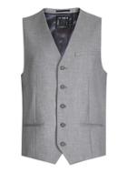 Topman Mens Grey Gray Skinny Fit Suit Vest