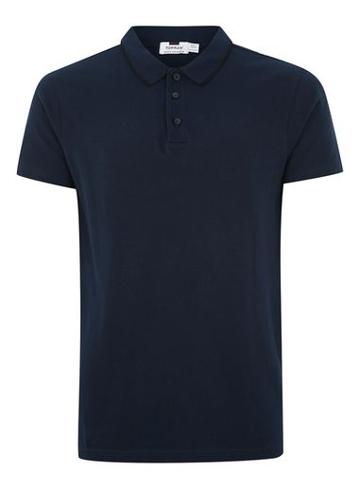 Topman Mens Blue Navy Muscle Fit Polo