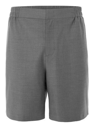 Topman Mens Mid Grey Premium Grey Long Length Tailored Shorts