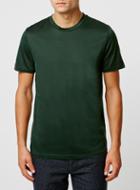 Topman Mens Premium Green Cotton T-shirt