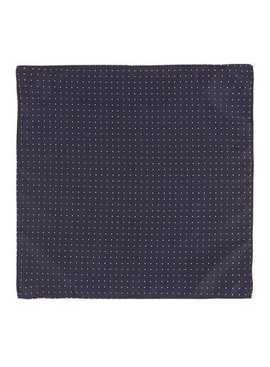 Topman Mens Blue Navy Polka Dot Pocket Square