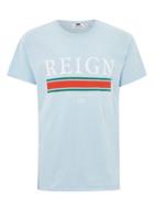 Topman Mens Blue 'reign' Print T-shirt